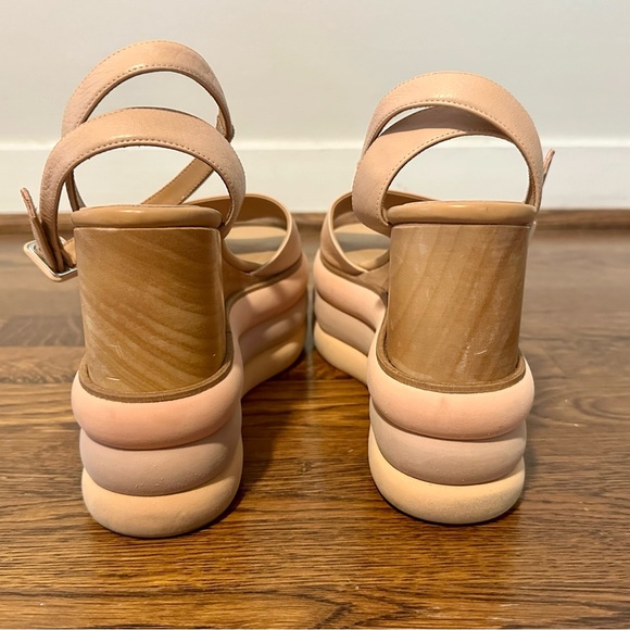 Paloma Barceló Pink Rosie Layered Wedges Sandal - Picture 3 of 8